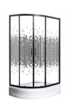 Душевой уголок МОНОМАХ ДУ 100/80/180 МЗ BL L/R с поддоном Душевой уголок МОНОМАХ ДУ 100/80/180 МЗ BL L/R с поддоном