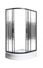 Душевой уголок МОНОМАХ ДУ 100/80/180 МЗ BL L/R с поддоном Душевой уголок МОНОМАХ ДУ 100/80/180 МЗ BL L/R с поддоном