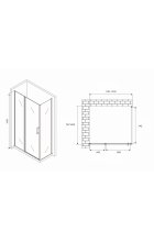 Душевой уголок ABBER Sonnenstrand AG04120BS-S80B Душевой уголок ABBER Sonnenstrand AG04120BS-S80B