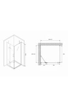Душевой уголок ABBER Zart AG08090-S91 Душевой уголок ABBER Zart AG08090-S91