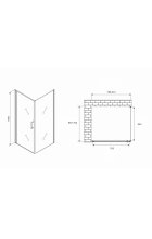 Душевой уголок ABBER Sonnenstrand AG04080B-S70B