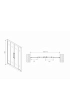 Душевая дверь ABBER Schwarzer Diamant AG33170BH