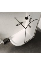 Душевой поддон ABBER AD3E120 R 120х90 асимметричный, акриловый, белый