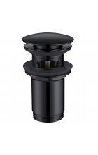 Донный клапан ABBER AF0010B с переливом, черный матовый Донный клапан ABBER AF0010B с переливом, черный матовый