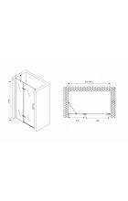 Душевая дверь ABBER Zart AG08090