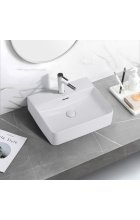 Раковина накладная ABBER Rechteck AC2203 белая