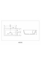 Раковина накладная ABBER Rechteck AC2203 белая