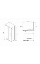 Душевой уголок ABBER Schwarzer Diamant AG30100BH-S100B Душевой уголок ABBER Schwarzer Diamant AG30100BH-S100B