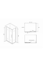 Душевой уголок ABBER Schwarzer Diamant AG30110BH-S70B