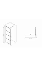 Душевая перегородка ABBER Immer Offen AG65100B