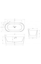 Акриловая ванна ABBER AB9209MB Акриловая ванна ABBER AB9209MB