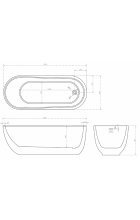 Акриловая ванна ABBER AB9341-1.5