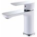 Смеситель ABBER Weiss Insel AF8010W для раковины, белый-хром