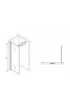 Душевая перегородка ABBER Immer Offen AG61100