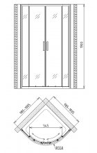 Душевой уголок Gemy Victoria S30082M