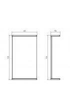 Зеркало АСБ Mebel Марко 40 белый