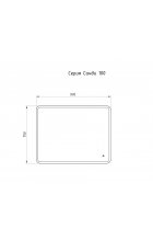 Зеркало АСБ Woodline Санди 100
