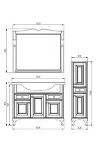 Тумба с раковиной АСБ Woodline Верона 105