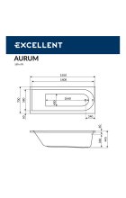 Гидромассажная ванна ACTIMA Aurum 150x70 "HYDRO+" (хром)