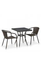 Комплект дачной мебели Афина Мебель T282BNT/Y137C-W53 Brown 2Pcs
