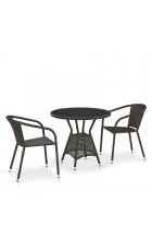 Комплект дачной мебели Афина Мебель T707ANS/Y137C-W53 2Pcs Brown Комплект дачной мебели Афина Мебель T707ANS/Y137C-W53 2Pcs Brown