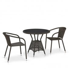 Комплект дачной мебели Афина Мебель T707ANS/Y137C-W53 2Pcs Brown