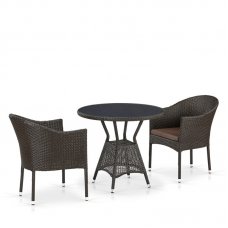 Комплект дачной мебели Афина Мебель T707ANS/Y350-W53 2 Pcs Brown