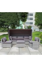 Комплект дачной мебели Афина Мебель AFM-320G Grey