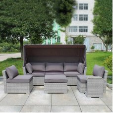 Комплект дачной мебели Афина Мебель AFM-320G Grey