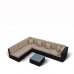 Комплект дачной мебели Афина Мебель YR822б Brown
