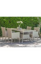 Комплект плетеной мебели AM-196/T196 Beige 4Pcs (4+1) Комплект плетеной мебели AM-196/T196 Beige 4Pcs (4+1)