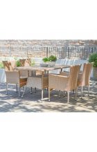 Комплект плетеной мебели AM-196/T196 Beige 4Pcs (4+1)