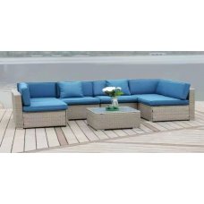 Комплект дачной мебели Афина Мебель YR822C Grey/Blue