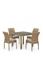 Комплект дачной мебели Афина Мебель T257B/Y380B-W65 Light Brown