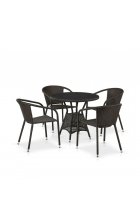 Комплект дачной мебели Афина Мебель T707ANS/Y137C-W53 4 Pcs Brown