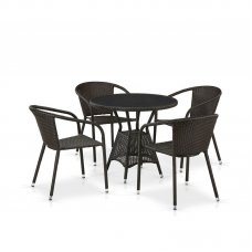 Комплект дачной мебели Афина Мебель T707ANS/Y137C-W53 4 Pcs Brown