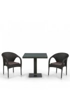 Комплект дачной мебели Афина Мебель T605SWT/Y79A-W53 Brown 2Pcs