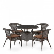 Комплект дачной мебели Афина Мебель T220CT/Y32A-W53 Brown