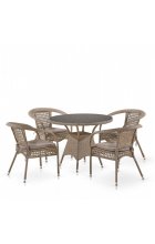 Комплект дачной мебели Афина Мебель T220CT/Y32B-W56 Light Brown Комплект дачной мебели Афина Мебель T220CT/Y32B-W56 Light Brown