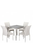 Комплект дачной мебели Афина Мебель T257A/Y380-W85-90x90 4Pcs Latte