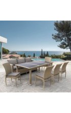 Комплект мебели Афина Мебель T365/S65/Y380B-W65 8PCS Light Brown