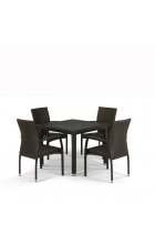 Комплект дачной мебели Афина Мебель T257A/Y379A-W53 Brown 4Pcs Комплект дачной мебели Афина Мебель T257A/Y379A-W53 Brown 4Pcs