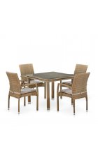 Комплект дачной мебели Афина Мебель T257B/Y379B-W65 Light Brown