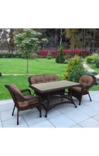 Комплект мебели Афина Мебель T130Br/LV520BB-Brown/Beige