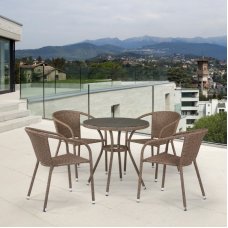Комплект мебели Афина Мебель T282ANT/Y137C-W56 Light Brown 4Pcs