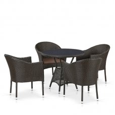 Комплект мебели Афина Мебель T707ANS/Y350-W53 4 Pcs Brown