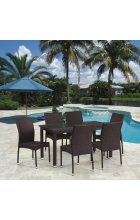 Комплект мебели Афина Мебель T256A/Y380A-W53 Brown 6Pcs Комплект мебели Афина Мебель T256A/Y380A-W53 Brown 6Pcs