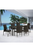 Комплект мебели Афина Мебель T256A/Y379A-W53 Brown 6Pcs Комплект мебели Афина Мебель T256A/Y379A-W53 Brown 6Pcs