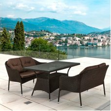 Комплект мебели Афина Мебель T198A/S54A-W53 Brown