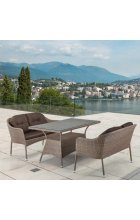 Комплект мебели Афина Мебель T198B/S54B-W56 Light Brown